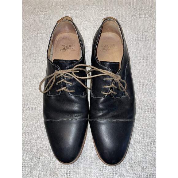Warfield & Grand Men’s Dress Shoes Size 10.5 M Black Leather Oxfords Business main image 12